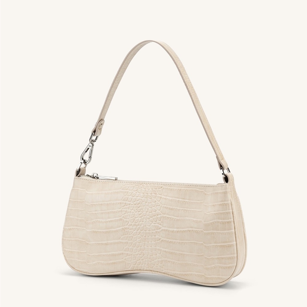 JW PEI Eva Shoulder Bag - Ivory Croc